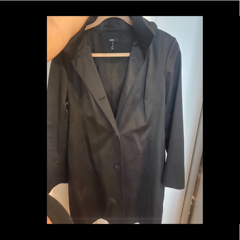 Hugo Boss trench boat with hood